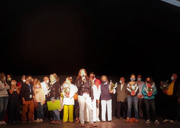Opé "Masque Vésubie solidaire" - Soirée de remerciements des 30 bénévoles en présence des élus de la Vésubie